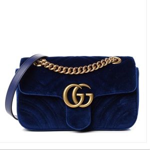 Gucci Velvet Matelasse Mini GG Shoulder Bag